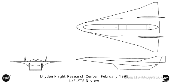 Aircraft Loflyte - drawings, dimensions, figures
