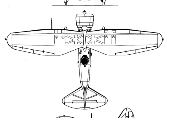 Самолет Loire 46 - чертежи, габариты, рисунки