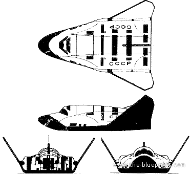 Martin-Marietta X-23 aircraft - drawings, dimensions, figures