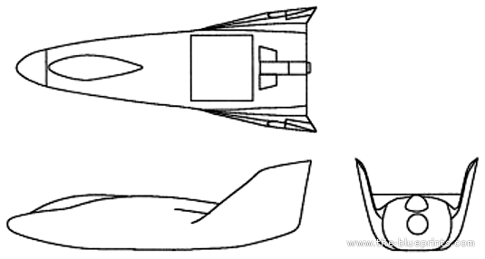 Самолет Martin-Marietta X-23 Prime - чертежи, габариты, рисунки