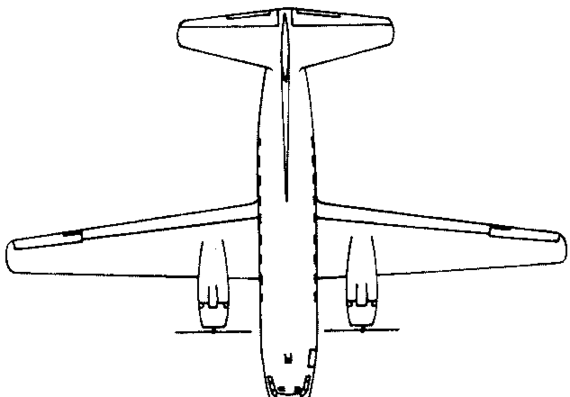 Martin 2-0-2 (USA) aircraft (1946) - drawings, dimensions, figures