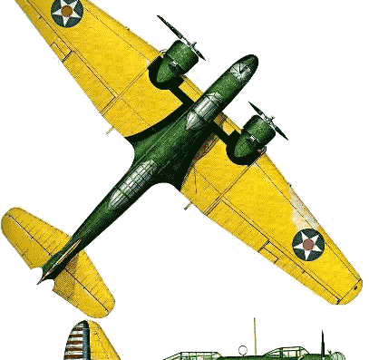 Самолет Martin B-10 - чертежи, габариты, рисунки