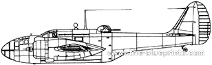 Martin Baltimor V aircraft - drawings, dimensions, figures