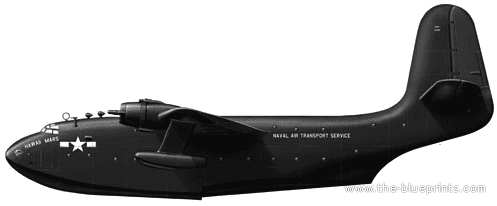 Самолет Martin Mars JRM-1 Mars - чертежи, габариты, рисунки