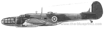 Martin Maryland aircraft - drawings, dimensions, figures