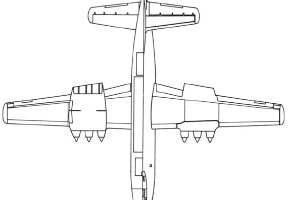 Самолет Martin XB-48 (USA) (1947) - чертежи, габариты, рисунки