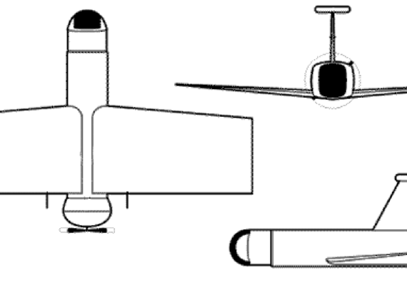 Самолет Matra MBB Brevel - чертежи, габариты, рисунки