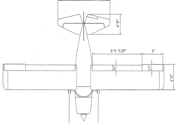 Самолет Maule M-7-235B - чертежи, габариты, рисунки