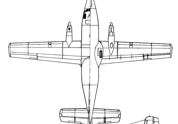 Самолет Max Holste MH-260 Super Broussard - чертежи, габариты, рисунки