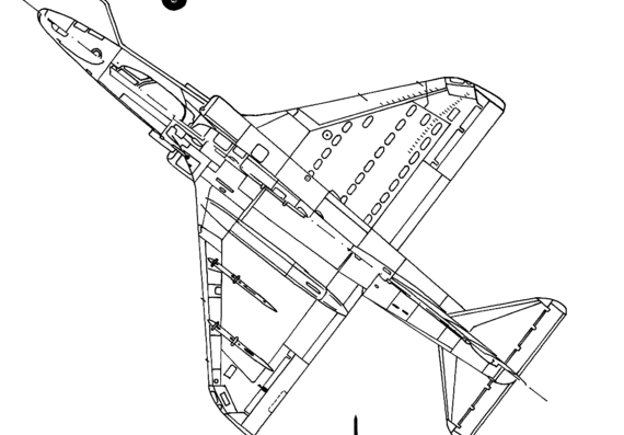 Самолет McDonnell Douglas A-4M Skyhawk II - чертежи, габариты, рисунки