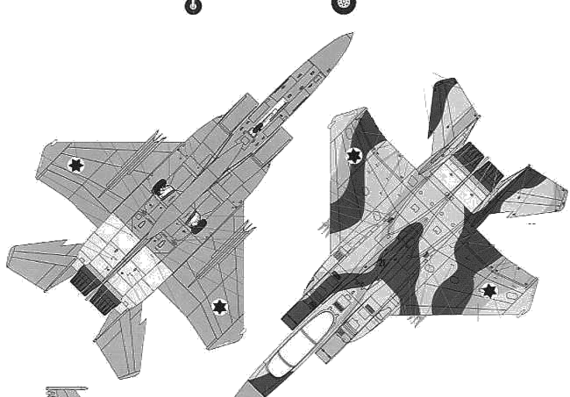 Aircraft McDonnell Douglas F-15E Strike Eagle IDF - drawings, dimensions, figures