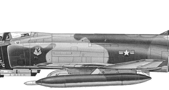 Aircraft McDonnell Douglas F-4C Phantom II - drawings, dimensions, figures