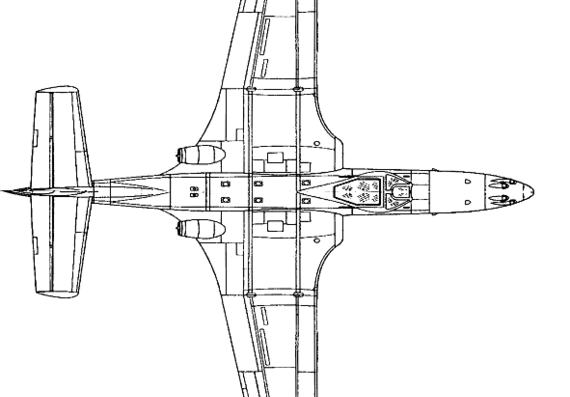 Самолет McDonnell Douglas FH-1 Phantom - чертежи, габариты, рисунки