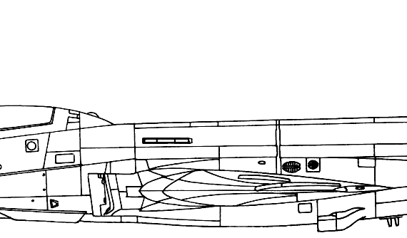 Самолет McDonnell F-101B Voodoo - чертежи, габариты, рисунки