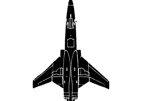 Самолет McDonnell F-101 A Voodoo - чертежи, габариты, рисунки
