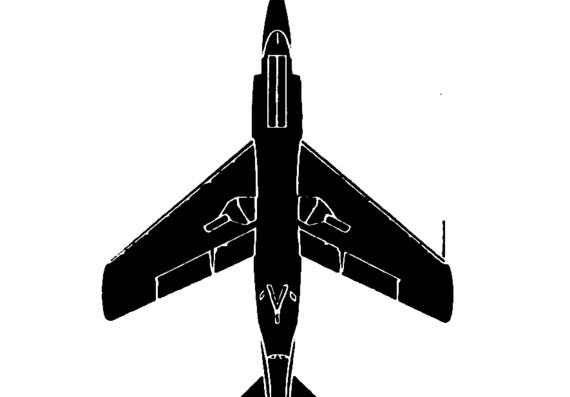 Самолет McDonnell F-3H2 Demon - чертежи, габариты, рисунки