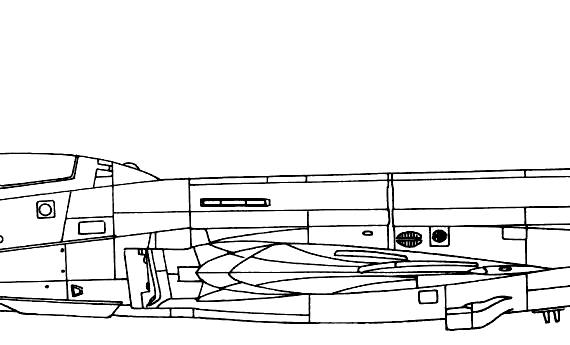 Самолет McDonnell RF-101B Voodoo - чертежи, габариты, рисунки