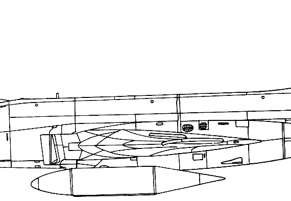 Самолет McDonnell RF-101G Voodoo - чертежи, габариты, рисунки