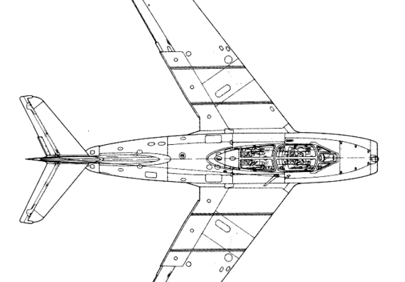 Самолет МИГ-15 UTI - чертежи, габариты, рисунки