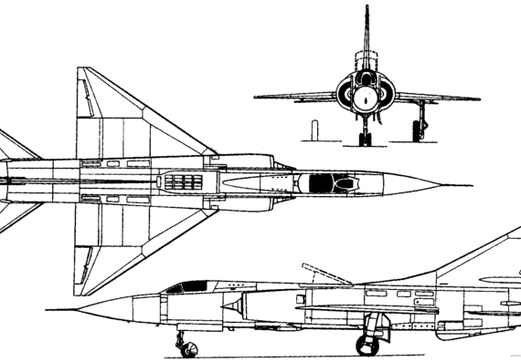 MIG-23PD (Russia) aircraft (1967) - drawings, dimensions, figures