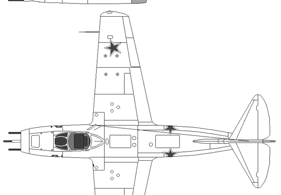 Самолет МИГ-9 Fargo - чертежи, габариты, рисунки