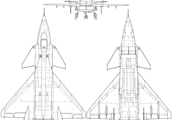 MIG-MFI aircraft - drawings, dimensions, figures