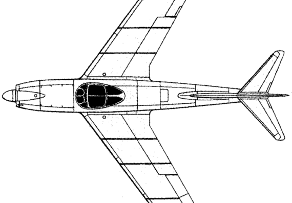 Самолет МИГ I-320 - чертежи, габариты, рисунки