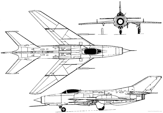 Самолет Mikoyan-Gurevich SM-12 (Russia) (1957) - чертежи, габариты, рисунки