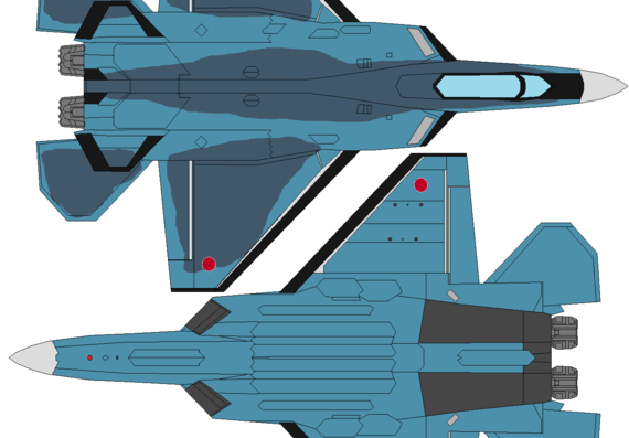 Mitsubishi ATD-X f-3 Shinshin aircraft - drawings, dimensions, figures