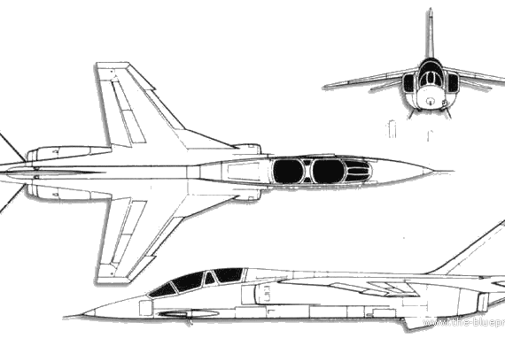 Mitsubishi T2 aircraft - drawings, dimensions, figures