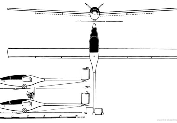 Самолет Monnett Monerai S - чертежи, габариты, рисунки