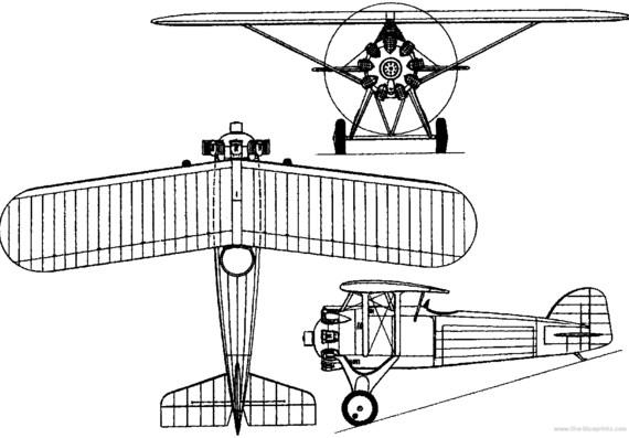 Morane-Saulnier M.S.221 - 223 (France) (1928) - drawings, dimensions, figures