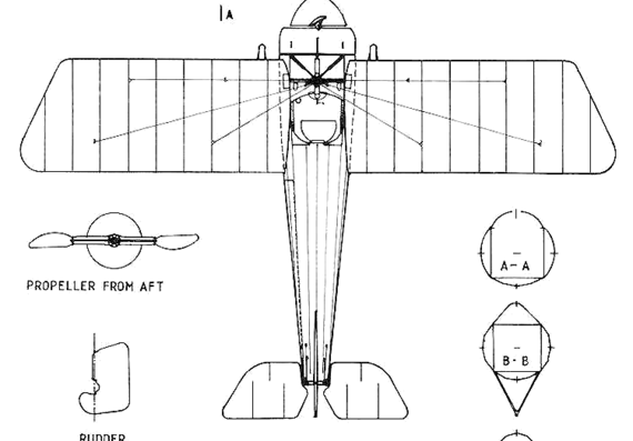 Morane-Saulnier N aircraft - drawings, dimensions, figures
