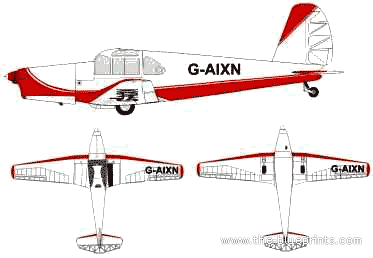 Самолет Mraz M-1C Sokol - чертежи, габариты, рисунки