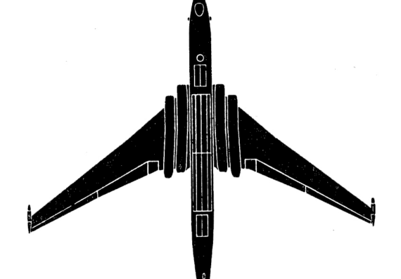 Самолет Myasischev Bison - чертежи, габариты, рисунки