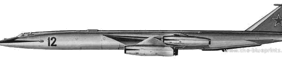 Самолет Myasishchev M-50 Bounder - чертежи, габариты, рисунки