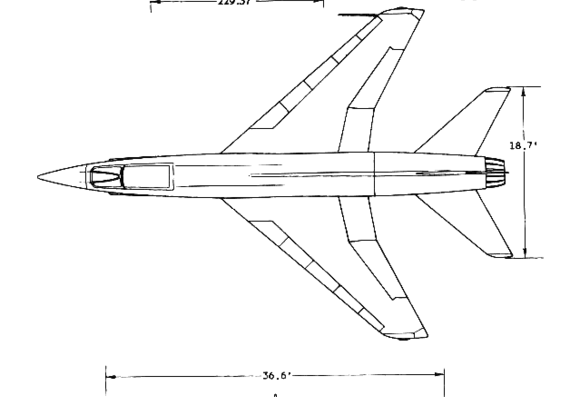 Aircraft NA211 - drawings, dimensions, figures