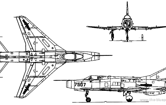 Nanchang (NAMC) J-12 aircraft - drawings, dimensions, figures