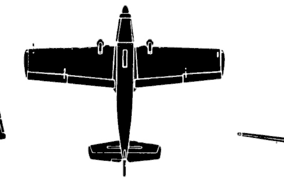 Самолет Nord 3203 - чертежи, габариты, рисунки