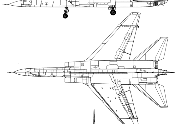 Самолет North American A-5A Vigilante - чертежи, габариты, рисунки