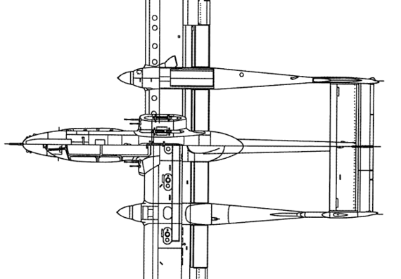 Самолет North American OV-10A Bronco - чертежи, габариты, рисунки