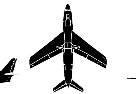 Самолет North American Sabre F86B - чертежи, габариты, рисунки