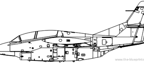 Самолет North American T-2 Buckeye - чертежи, габариты, рисунки