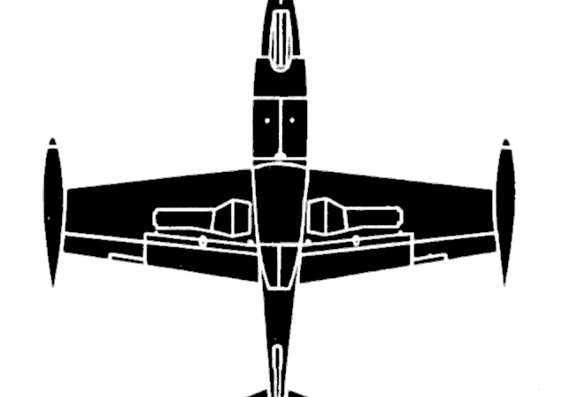 Самолет North American T2J 1 Buckeye - чертежи, габариты, рисунки