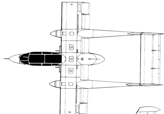 Самолет North American YOV-10 Bronco - чертежи, габариты, рисунки