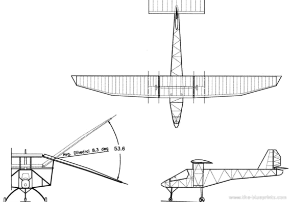 Ornithopter C-GPTR aircraft - drawings, dimensions, figures