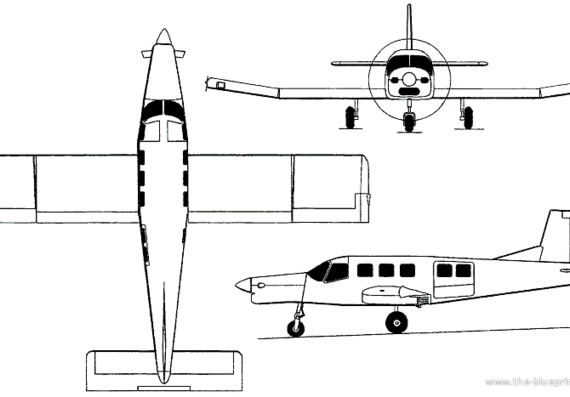 Самолет PAC 750XL (New Zealand) (2001) - чертежи, габариты, рисунки