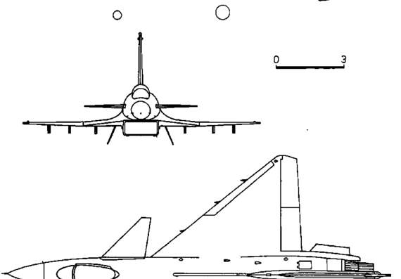 Самолет PLAAF J-10 - чертежи, габариты, рисунки