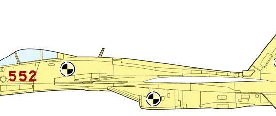 Самолет PLAN J-15 (М-33) - чертежи, габариты, рисунки
