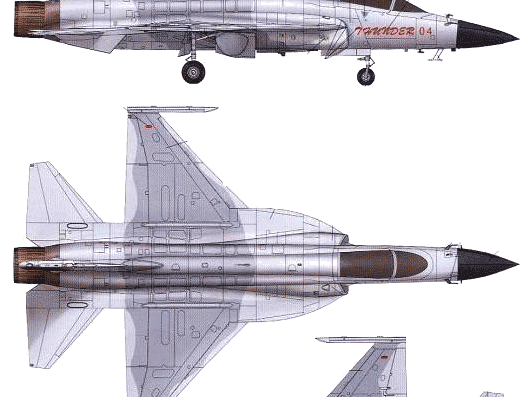 Самолет PLA FC-1 - чертежи, габариты, рисунки